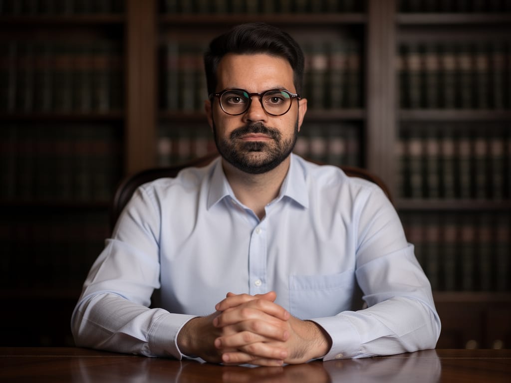 Dr. Leonardo Queiroga Marinho em seu escritório